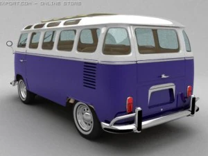 vw van 1966 Model 3D