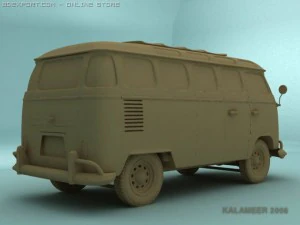vw van 1966 Model 3D