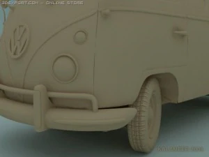 vw van 1966 Model 3D