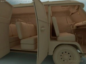 vw van 1966 Model 3D