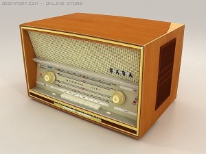 old radio Model 3D