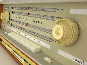 old radio Modelo 3D