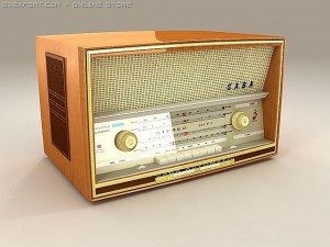 old radio Modelo 3D