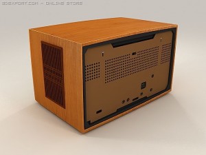old radio Modelo 3D