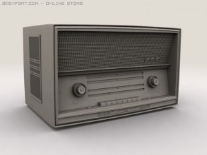 old radio Modelo 3D