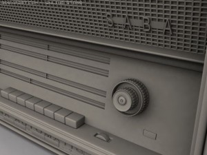 old radio Modelo 3D
