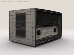 old radio Modelo 3D