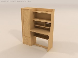 3d model of computer table Model 3D