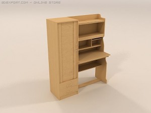 3d model of computer table Modèle 3D