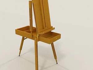 イーゼル 3Dモデル