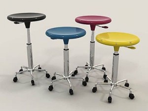 artist stools Model 3D