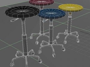 artist stools 3D Модель