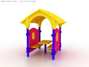 plastic house Model 3D