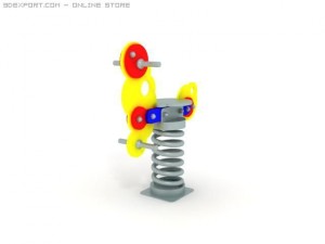 spring horse 02 3D Model