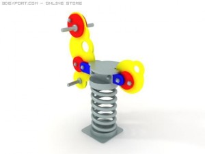 spring horse 02 3D Model