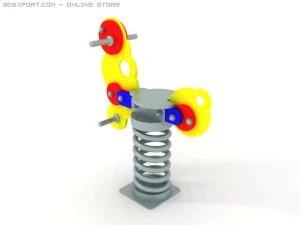 cavalo da primavera 02 Modelo 3D