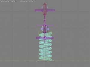 spring horse 02 3D Model