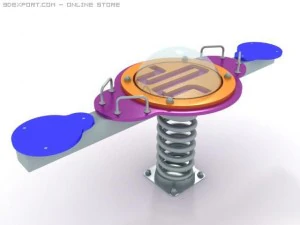 シーソー01 3Dモデル