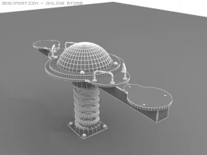 シーソー01 3Dモデル