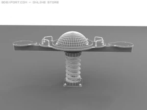 シーソー01 3Dモデル