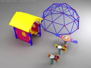 cole&ccedil;&atilde;o de playground 01 Modelo 3D