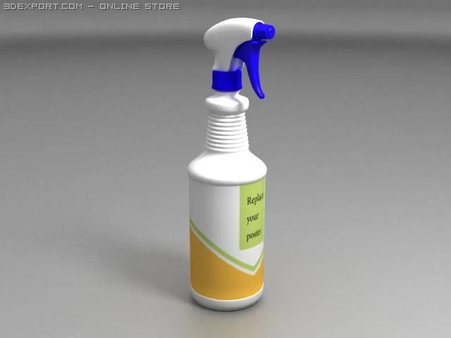 スプレーボトル01 3Dモデル .c4d .max .obj .3ds .fbx .stl .blend 