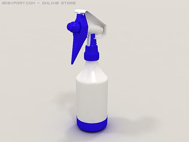 spray bottle 02 Model 3D .c4d .max .obj .3ds .fbx .stl .blend 
