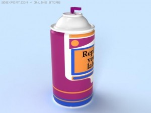 spray bottle 04 Model 3D