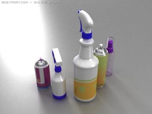 spray bottle collection 01 3Dモデル