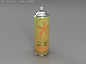 spray bottle collection 01 3D Model