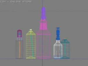 spray bottle collection 01 3D Model