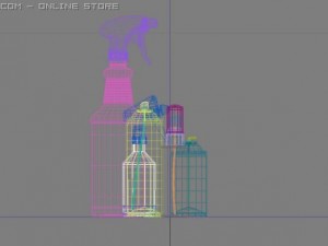 spray bottle collection 01 3Dモデル