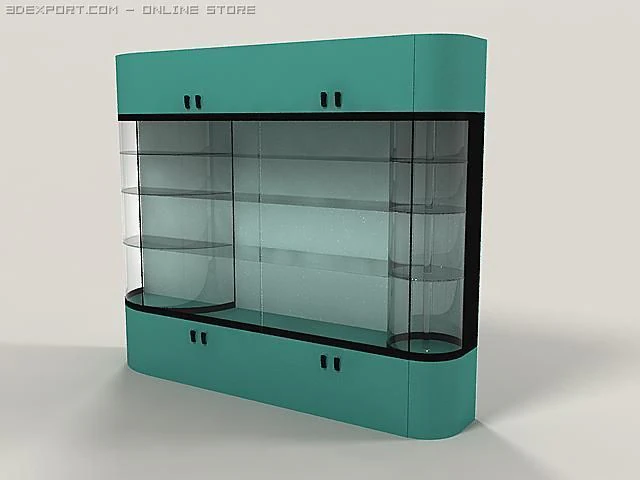 vitrine 3D Model .c4d .max .obj .3ds .fbx .stl .blend 