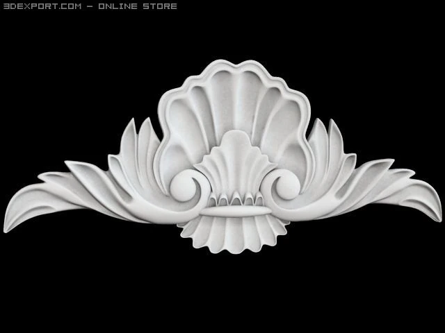 cartouche 3D Model .c4d .max .obj .3ds .fbx .stl .blend 