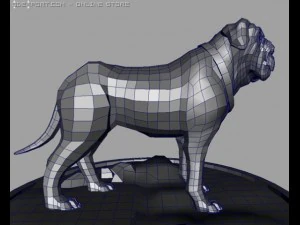 anjing banteng Model 3D