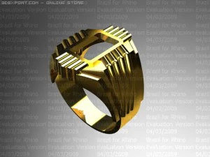 Herrenring Topas 3D Modell