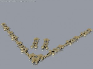 pendent set Modello 3D