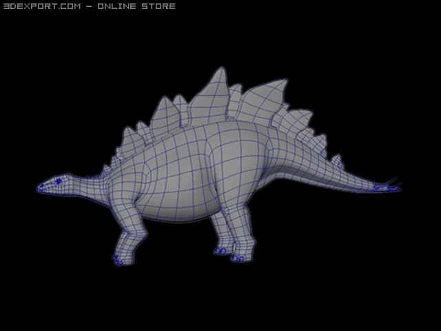 stegosaurus Modello 3D .c4d .max .obj .3ds .fbx .stl .blend 