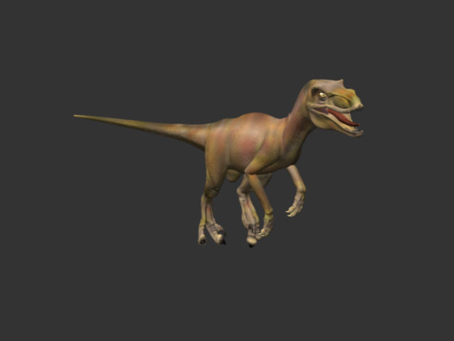 raptor rigged 3D Model .c4d .max .obj .3ds .fbx .stl .blend 