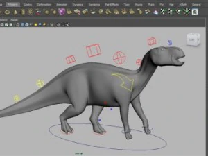 iguanodon rig 3D Model