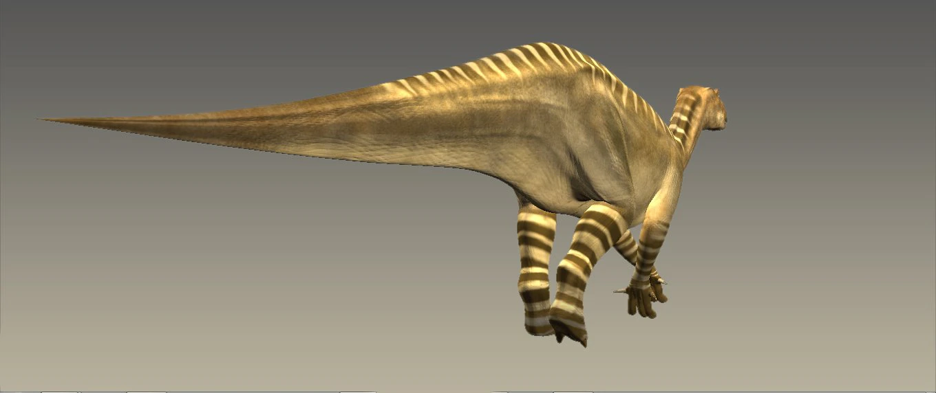 iguanodon rig 3D Model .c4d .max .obj .3ds .fbx .stl .blend 