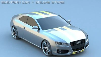 audi s5 3D Model .c4d .max .obj .3ds .fbx .stl .blend 