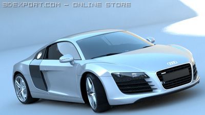 audi r8 3D मॉडल .c4d .max .obj .3ds .fbx .stl .blend