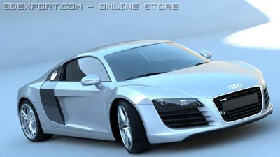 audi r8 3D Model .c4d .max .obj .3ds .fbx .stl .blend 