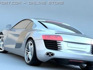audi r8 3D मॉडल