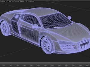 audi r8 3D मॉडल