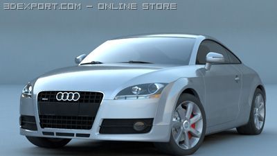 audi tt 3D Model .c4d .max .obj .3ds .fbx .stl .blend 