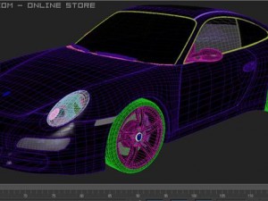 porsche carrera s 3D 모델