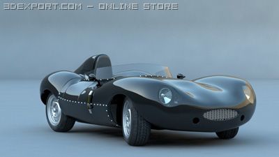 jaguar xkd racer 3D 모델 .c4d .max .obj .3ds .fbx .stl .blend 