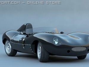 jaguar xkd racer Model 3D
